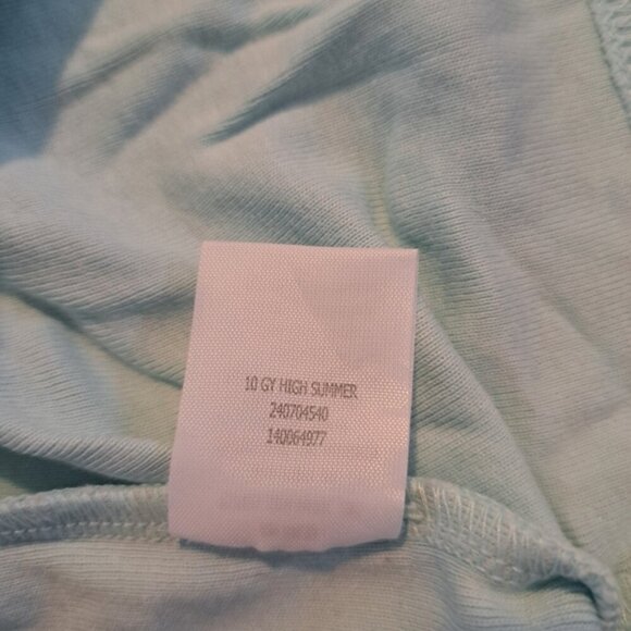 Gymboree girls size 9 Floral Reef line light blue tank top embroidered design - Picture 4 of 4